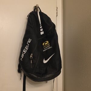 Nike Hoop Elite Max Air Backpack Black White Thunderhawks PVHS Logo